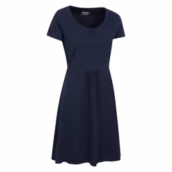 Mountain Warehouse Womens/Ladies Essentials Lora Plain Skater Dress - 6 UK, Dark Blue