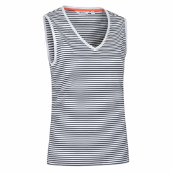 Mountain Warehouse Womens/Ladies Whitley Striped V Neck Vest Top - 12 UK, Navy