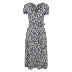 Mountain Warehouse Womens/Ladies Santorini Peacock Feather Midi Wrap Dress - 8 UK, Navy