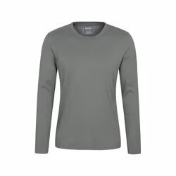 Mountain Warehouse Mens Flint Crew Neck Long-Sleeved T-Shirt - 3XL, Green