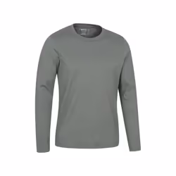 Mountain Warehouse Mens Flint Crew Neck Long-Sleeved T-Shirt - 3XL, Green