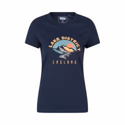 Mountain Warehouse Womens/Ladies Lake District Sunrise T-Shirt - 20 UK, Navy