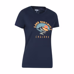 Mountain Warehouse Womens/Ladies Lake District Sunrise T-Shirt - 14 UK, Navy