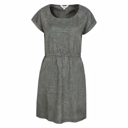 Mountain Warehouse Womens/Ladies Mykonos Leaf Print Dress - 6 UK, Khaki Green