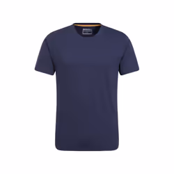 Mountain Warehouse Mens Flint Crew Neck T-Shirt (Pack of 2) - S, Khaki Green/Navy Blue