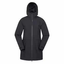 Mountain Warehouse Womens/Ladies April Longline Waterproof Jacket - 16 UK, Black