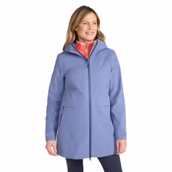 Mountain Warehouse Womens/Ladies April Longline Waterproof Jacket - 10 UK, Blue