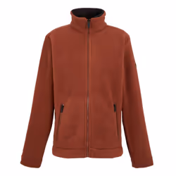Regatta Mens Garrian II Full Zip Fleece Jacket - XL, Burnt Henna/Black