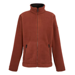 Regatta Mens Garrian II Full Zip Fleece Jacket - XL, Burnt Henna/Black