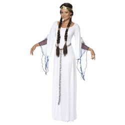 Smiffys Womens/Ladies Medieval Maid Costume Set - L, White