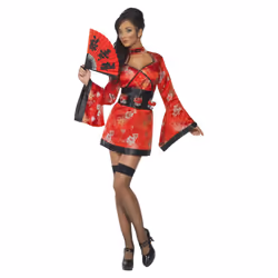 Smiffys Womens/Ladies Vodka Geisha Costume Set