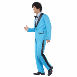 Smiffys Mens 80s Prom King Costume Suit