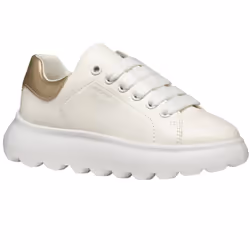 Geox Girls Puffypop Trainers - 5 UK Child, White/Platinum
