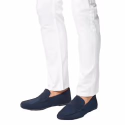 Geox Mens Kosmopolis + Grip Suede Moccasins - 10 UK, Navy