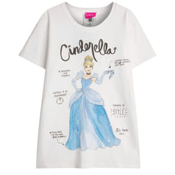 Disney Girls Short-Sleeved T-Shirt - 9-11 Years, White