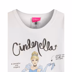 Disney Girls Short-Sleeved T-Shirt - 9-11 Years, White