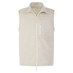 Front Row Unisex Adult Sherpa Recycled Gilet - XS, Natural