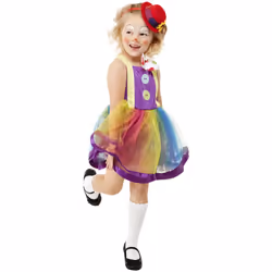 Smiffys Girls Clown Costume Set