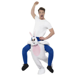 Smiffys Unisex Adult Rabbit Piggy Back Costume