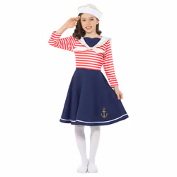 Smiffys Girls Sailor Costume Set