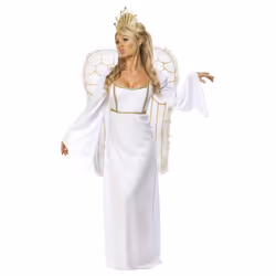 Smiffys Womens/Ladies Angel Costume Set - 12-14 UK, White