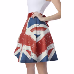 Smiffys Womens/Ladies Skirt - 16 UK - 18 UK, Red/Blue/White