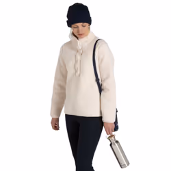 Craghoppers Womens/Ladies Massey Patterned Overhead Fleece Top - 10 UK, Ecru