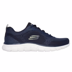 Skechers Mens Track Glendor Trainers - 8 UK, Navy/Lime