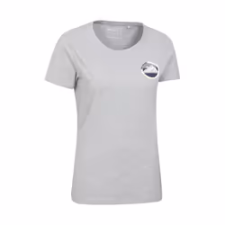 Mountain Warehouse Womens/Ladies Lake District Tree Ring Organic T-Shirt - 8 UK, Grey