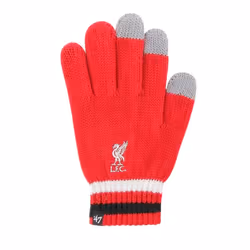 Liverpool FC Unisex Adult Branded Knitted 47 Gloves - One Size, Red/Black/White