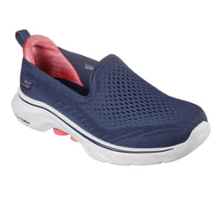 Skechers Womens/Ladies Go Walk 7 - Vina Trainers - 5 UK, Navy/Coral