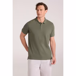 Mountain Warehouse Mens Lakeside II Polo Shirt - XXL, Khaki Green