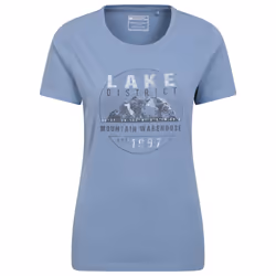 Mountain Warehouse Womens/Ladies Lake District Printed T-Shirt - 20 UK, Dark Blue