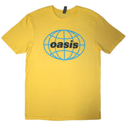 Oasis Unisex Adult 1998 World Tour - South America Back Print T-Shirt - L, Yellow
