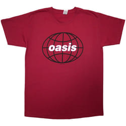 Oasis Unisex Adult 1998 World Tour - South America Back Print T-Shirt - S, Red