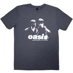 Oasis Unisex Adult Definitely Maybe Stencil T-Shirt - S, Navy Blue