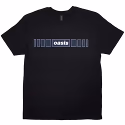 Oasis Unisex Adult Horizontal Bars Logo T-Shirt - S, Black