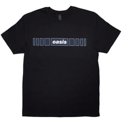 Oasis Unisex Adult Horizontal Bars Logo T-Shirt - S, Black
