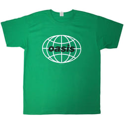 Oasis Unisex Adult 1998 World Tour - Mexico City T-Shirt - XL, Green