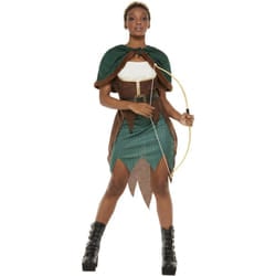 Smiffys Womens/Ladies Deluxe Forest Archer Costume Set