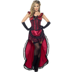 Smiffys Womens/Ladies Deluxe Authentic Brothel Western Costume Set