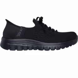 Skechers Womens/Ladies First Blush Slip-In Trainers - 3 UK, Black