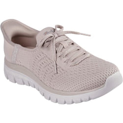 Skechers Womens/Ladies First Blush Slip-In Trainers - 5 UK, Taupe