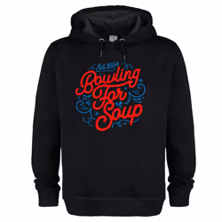 Amplified Unisex Adult Swirly Bowling For Soup Hoodie - XS, Black