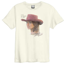 Amplified Unisex Adult The Woman In Me Shania Twain T-Shirt - XS, Vintage White