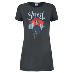 Amplified Womens/Ladies Necropolitan Ghost T-Shirt Dress - S, Charcoal