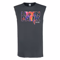 Amplified Unisex Adult New Divide Linkin Park Sleeveless Tank Top - XS, Charcoal