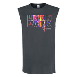 Amplified Unisex Adult New Divide Linkin Park Sleeveless Tank Top - XS, Charcoal