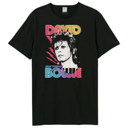 Amplified Unisex Adult Ziggy Ombre Stardust David Bowie T-Shirt - XS, Black