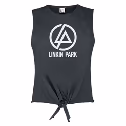 Amplified Womens/Ladies Circle Logo Linkin Park Tank Top - S, Charcoal